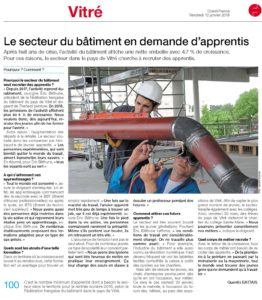 Pays de Vitré Bâtiment recrute apprentis